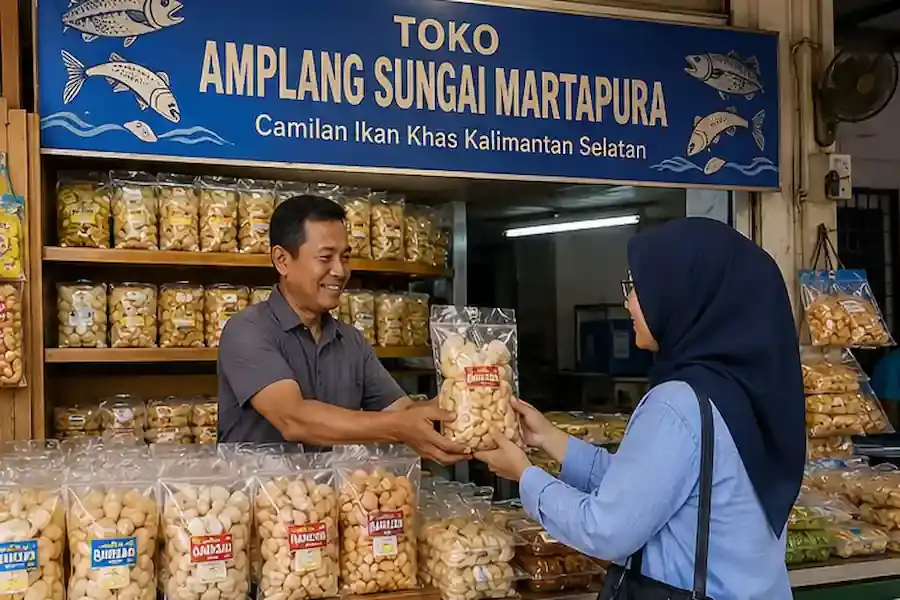 Toko Amplang Sungai Martapura