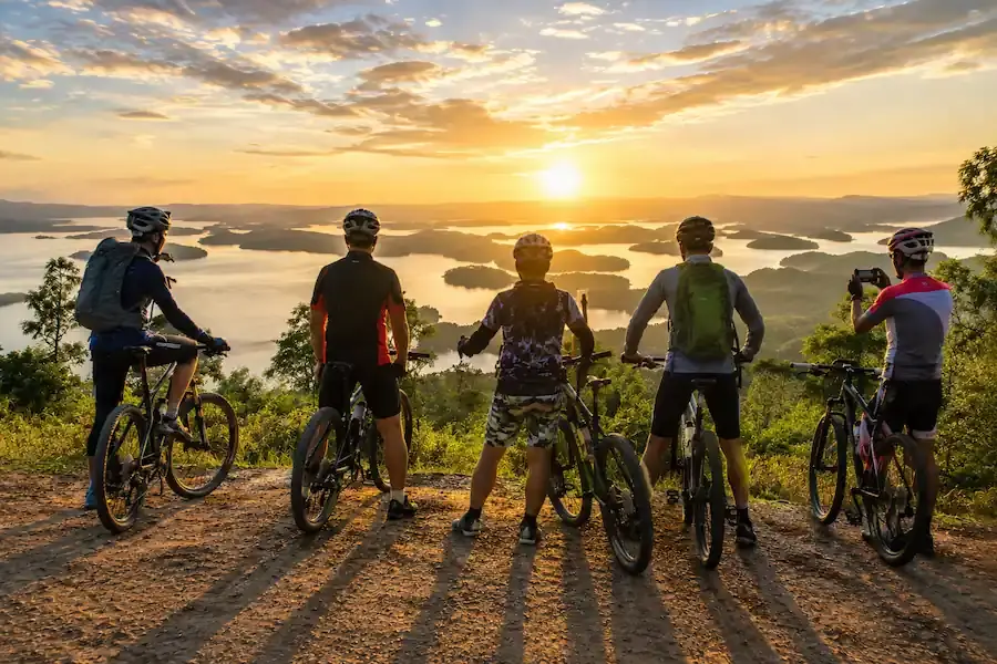 Cycling on the Border Hill of Banjar Regency
